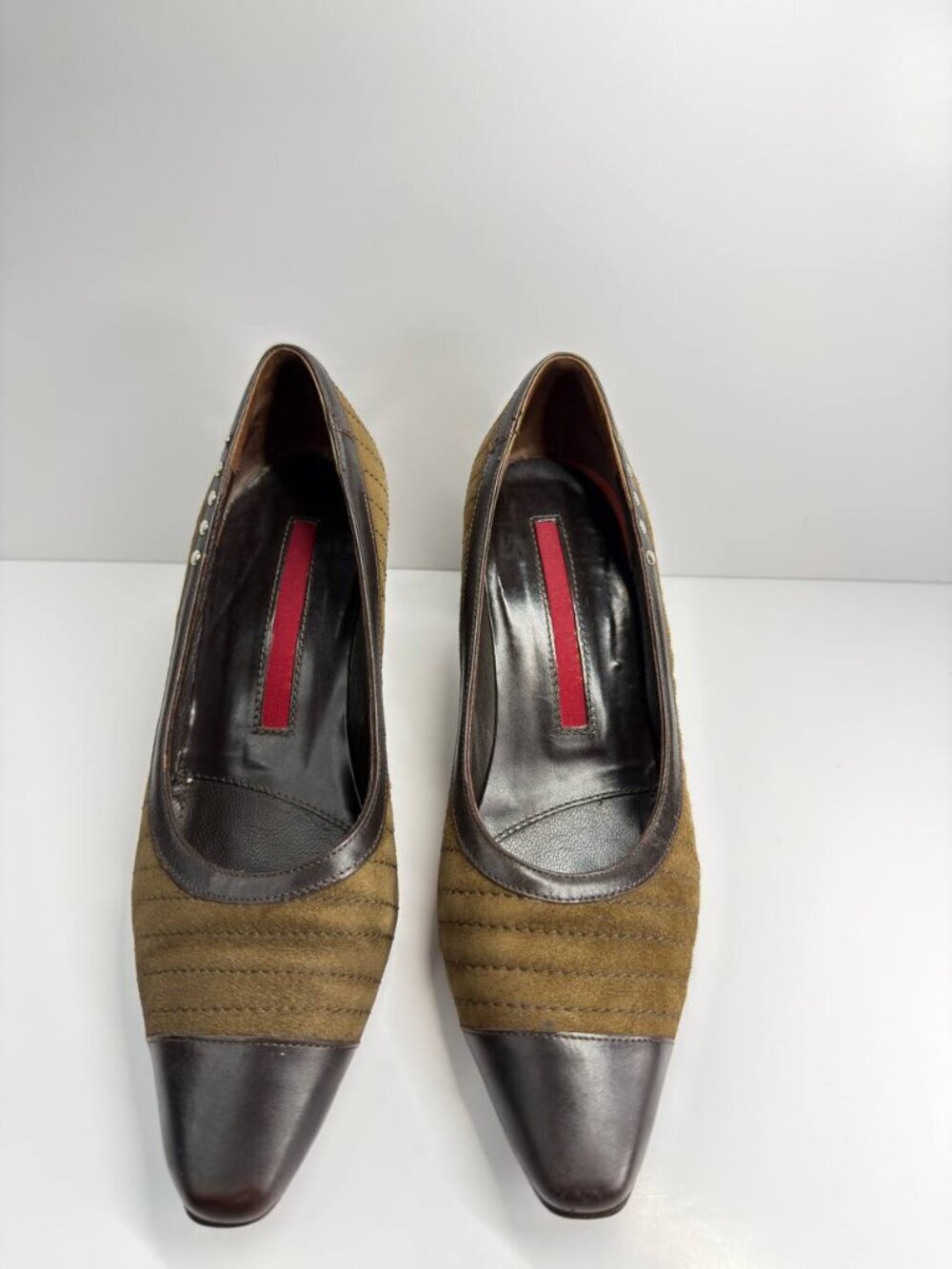 Valentina Rangoni Suede & Leather Heels – Women’s US 5.5B – Made in Italy - Picture 7 of 15